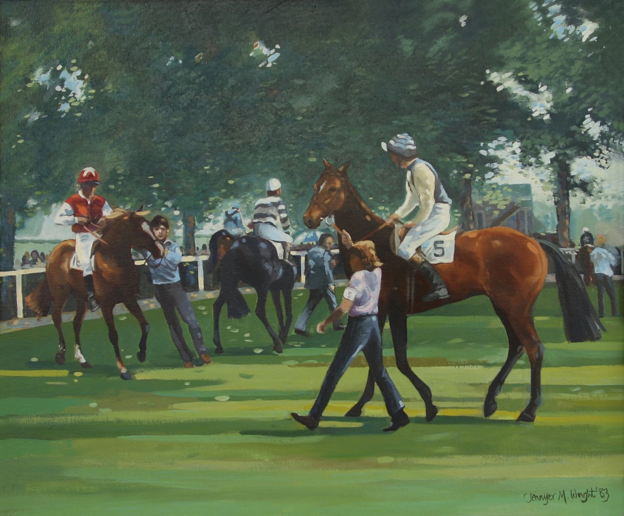 Il paddock, corse di Windsor da Jennifer Wright