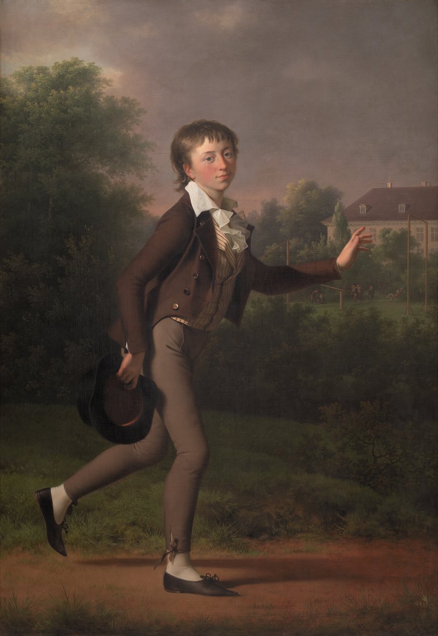 Un ragazzo che corre. Marcus Holst von Schmidten da Jens Juel