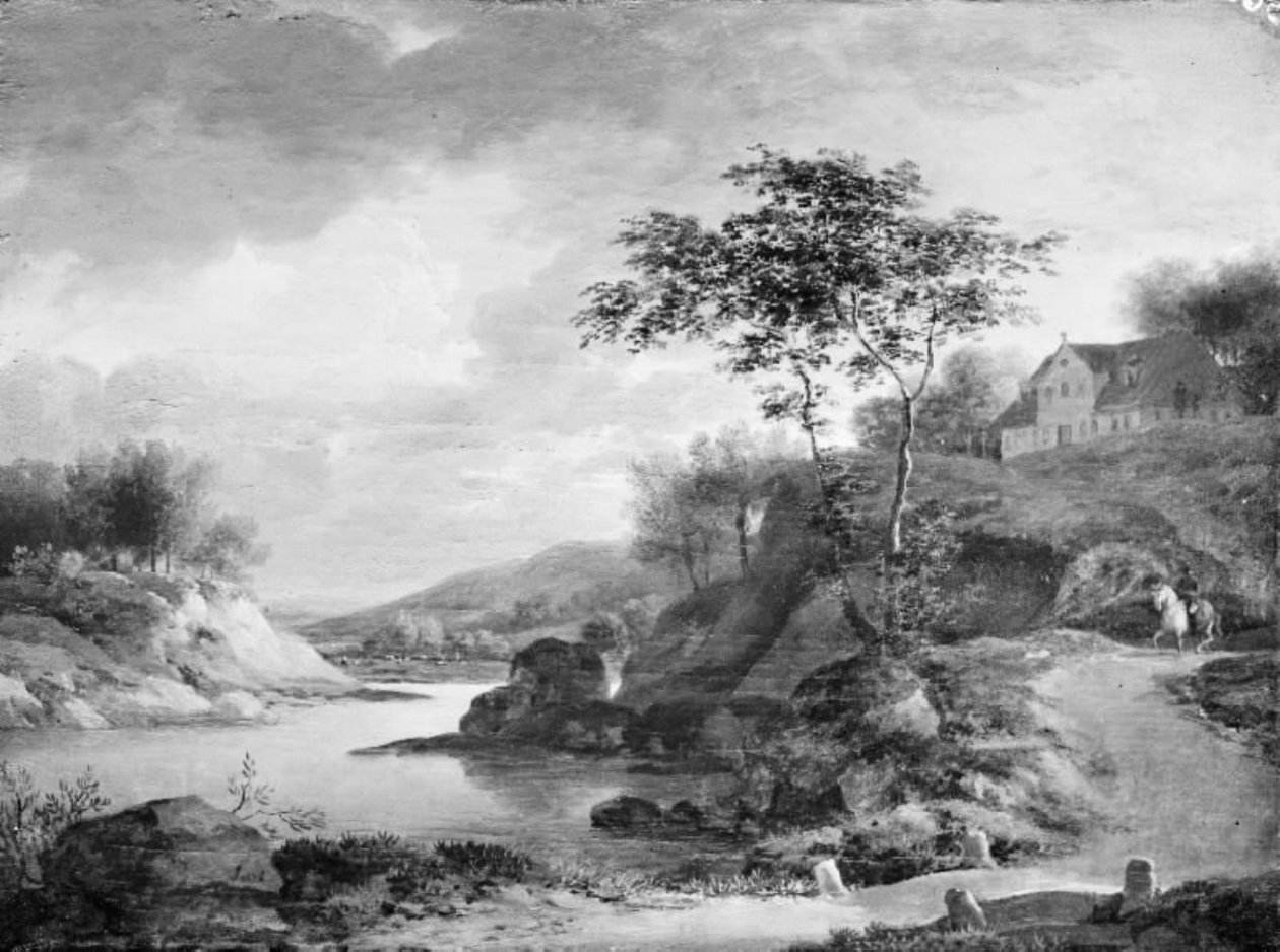 Un paesaggio autunnale lungo il Reno da Jens Juel