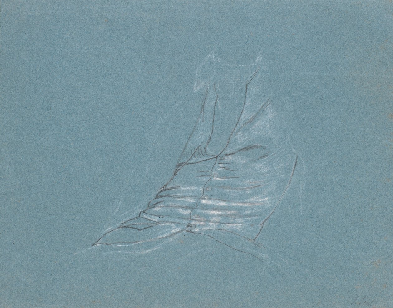 Gilet da uomo in seta, studio per il ritratto di Jean-Alphonse Turrettini da Jens Juel