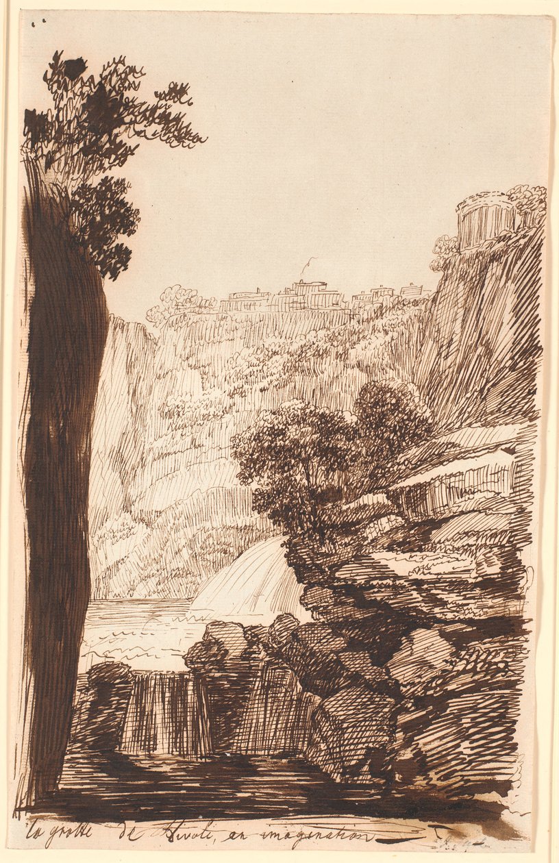 La grotta di Tivoli in immaginazione da Jens Juel