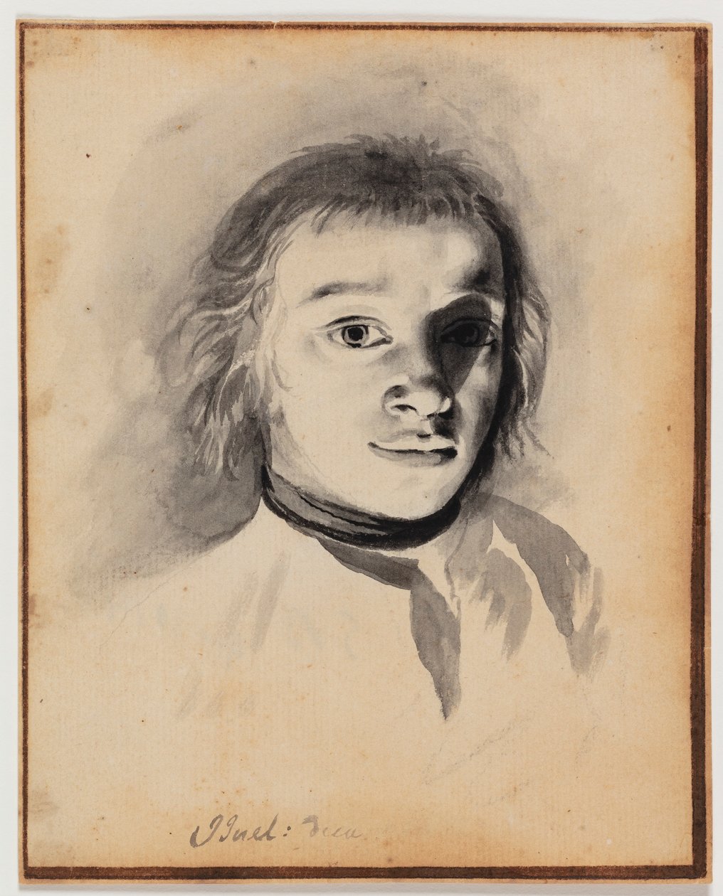 Autoritratto alla luce artificiale da Jens Juel