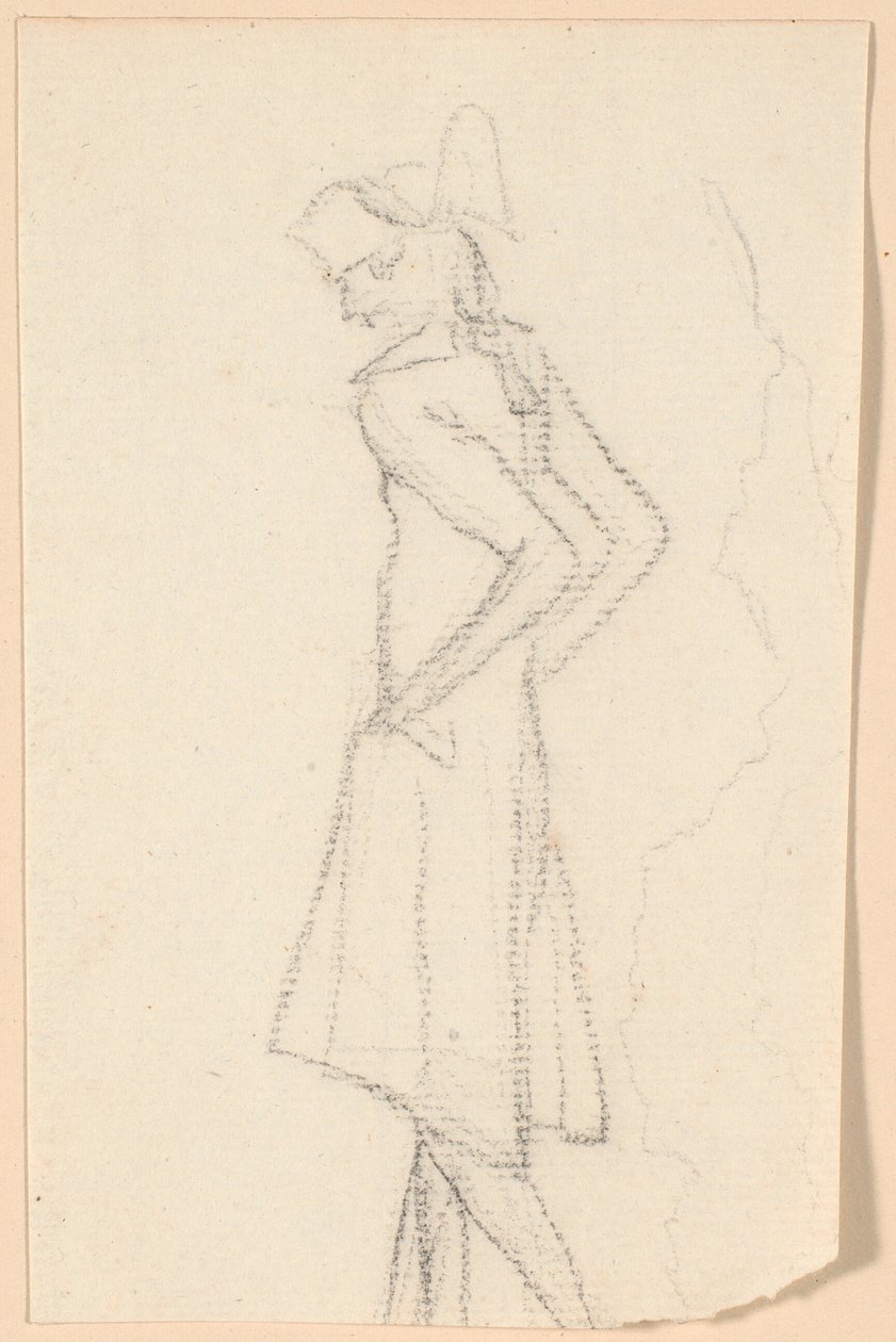 Signore che passeggia, visto di spalle, camminando verso sinistra da Jens Juel