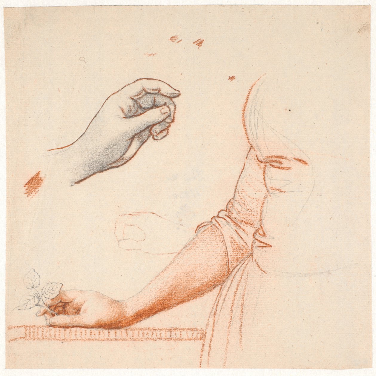Studio per il ritratto a figura intera della Principessa Ereditaria Sofia Federica da Jens Juel