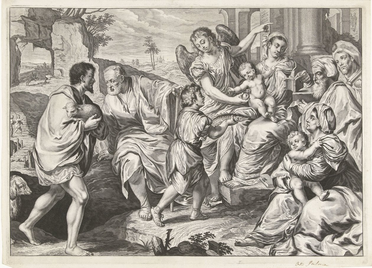 La Sacra Famiglia in compagnia di altri da Jeremias Falck