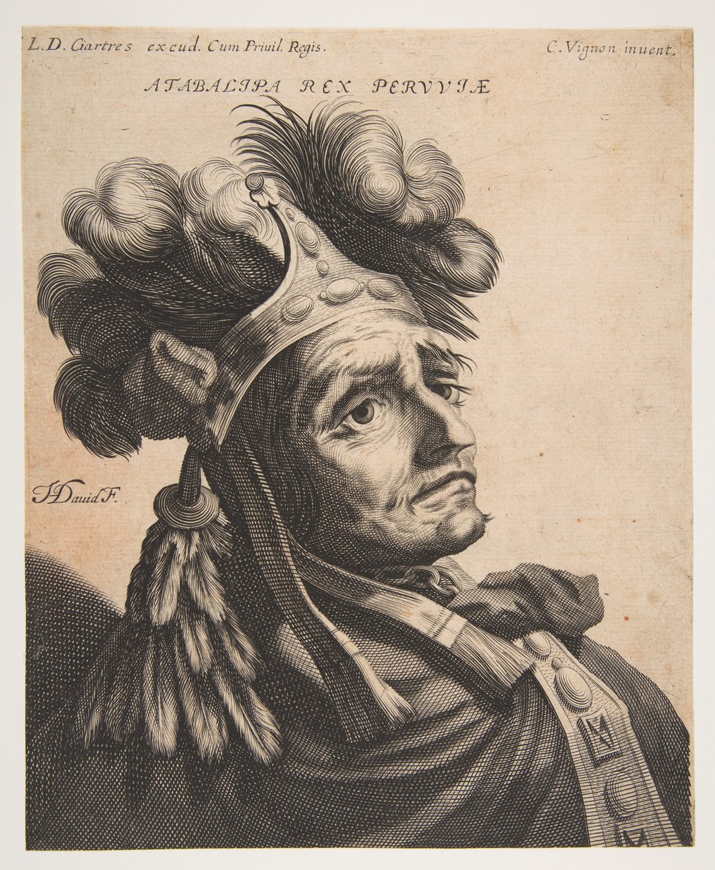Atabalipa, Re del Perù, ca. 1634-37 da Jerôme David