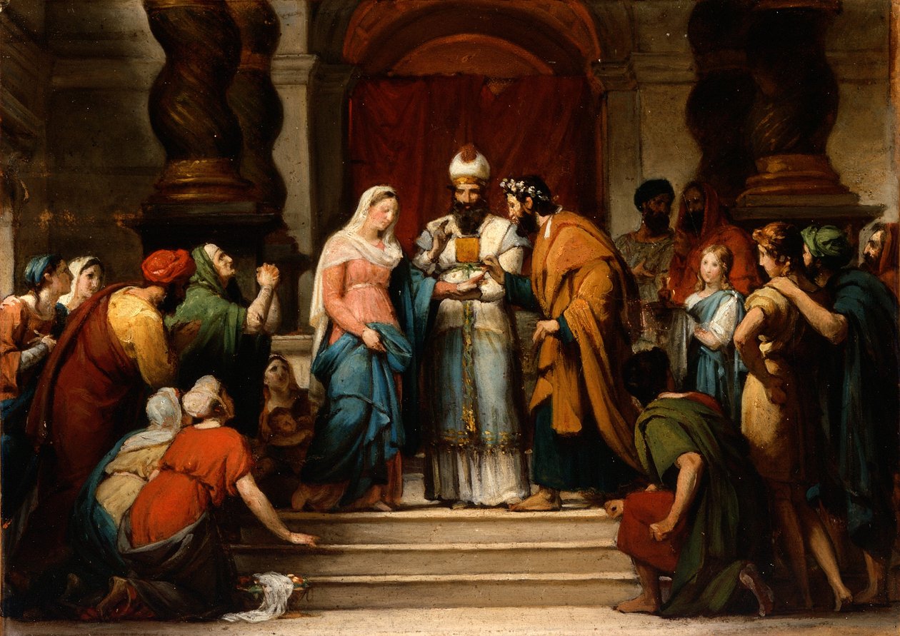 Il Matrimonio della Vergine, 1833 da Jérôme Martin Langlois