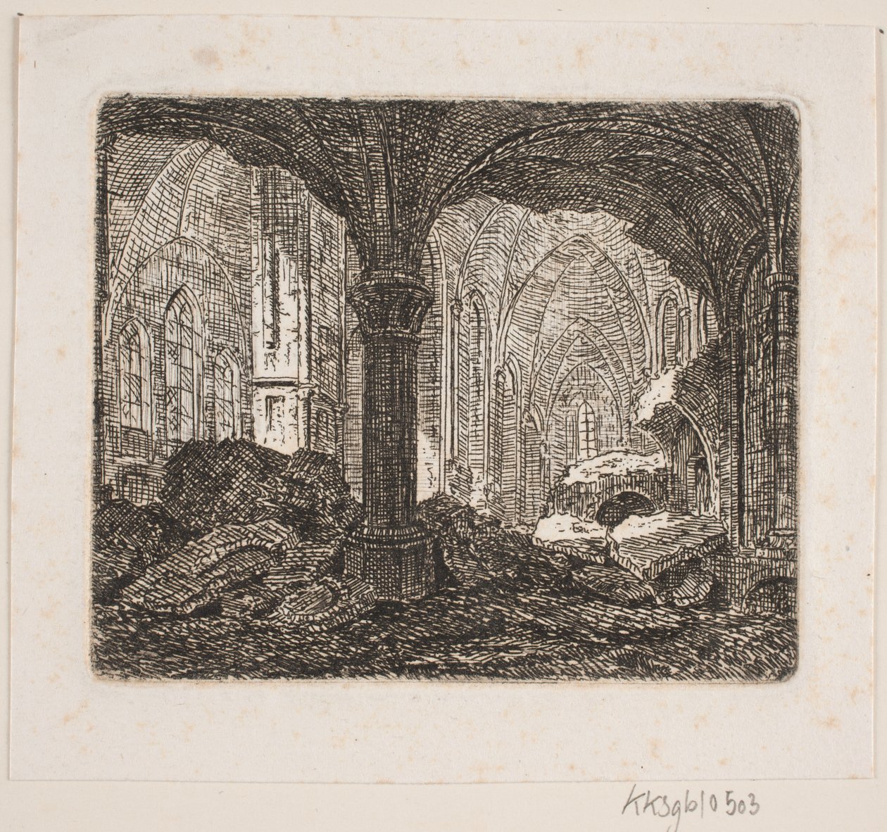 Interno della stessa rovina 1806 da Jes Bundsen