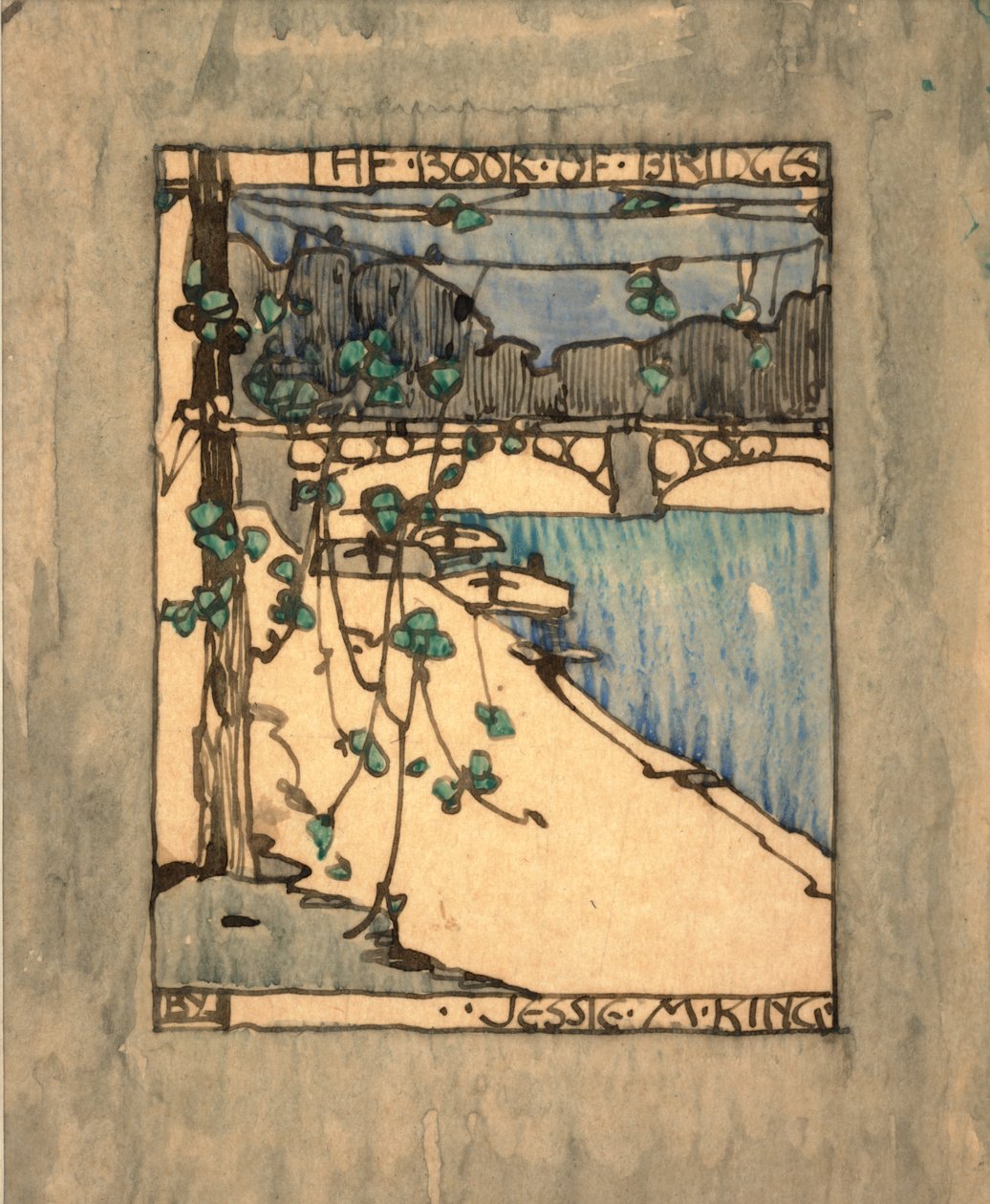 Frontespizio per "Il Libro dei Ponti", c.1911 da Jessie Marion King