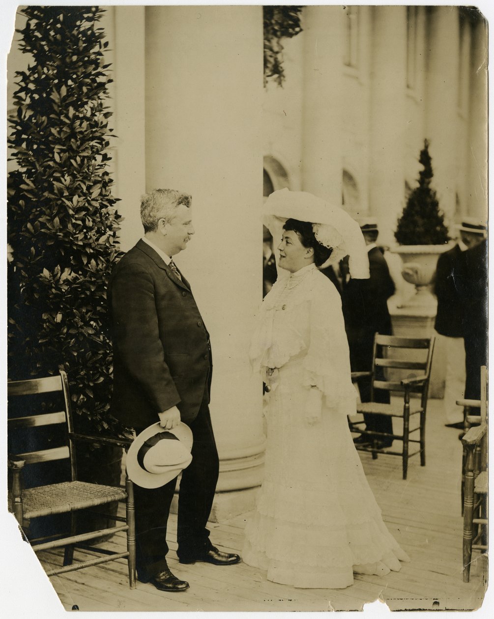 Mrs Norman Mack, Gov Odell, Esposizione di St Louis 1903 da Jessie Tarbox Beals