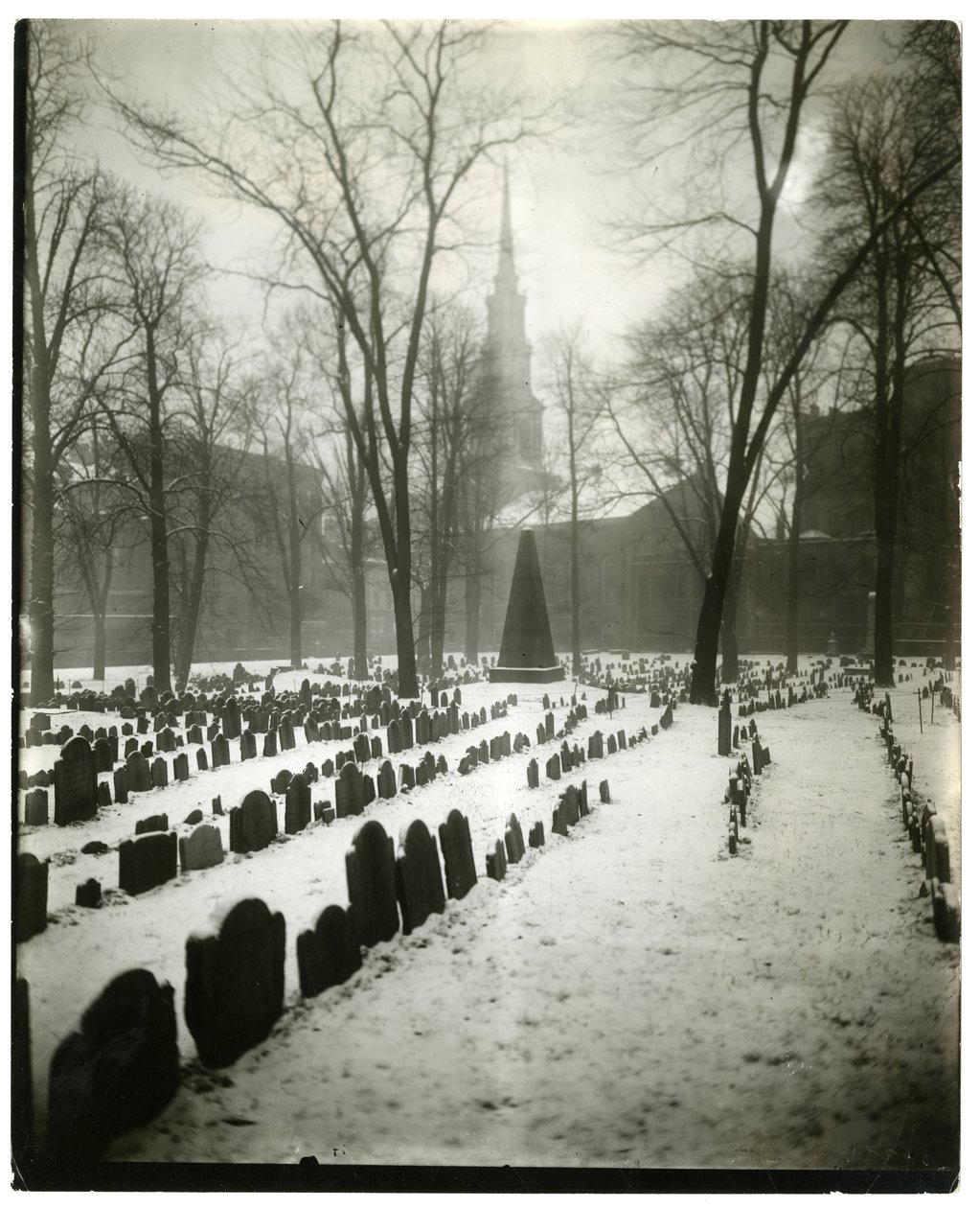 Old Granary Burying Ground, Boston, USA, c.1902-10 da Jessie Tarbox Beals