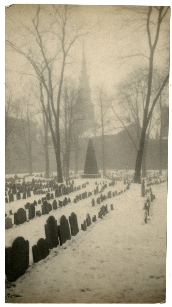 Vecchio Cimitero Granary, Boston, USA, c.1902-10 da Jessie Tarbox Beals