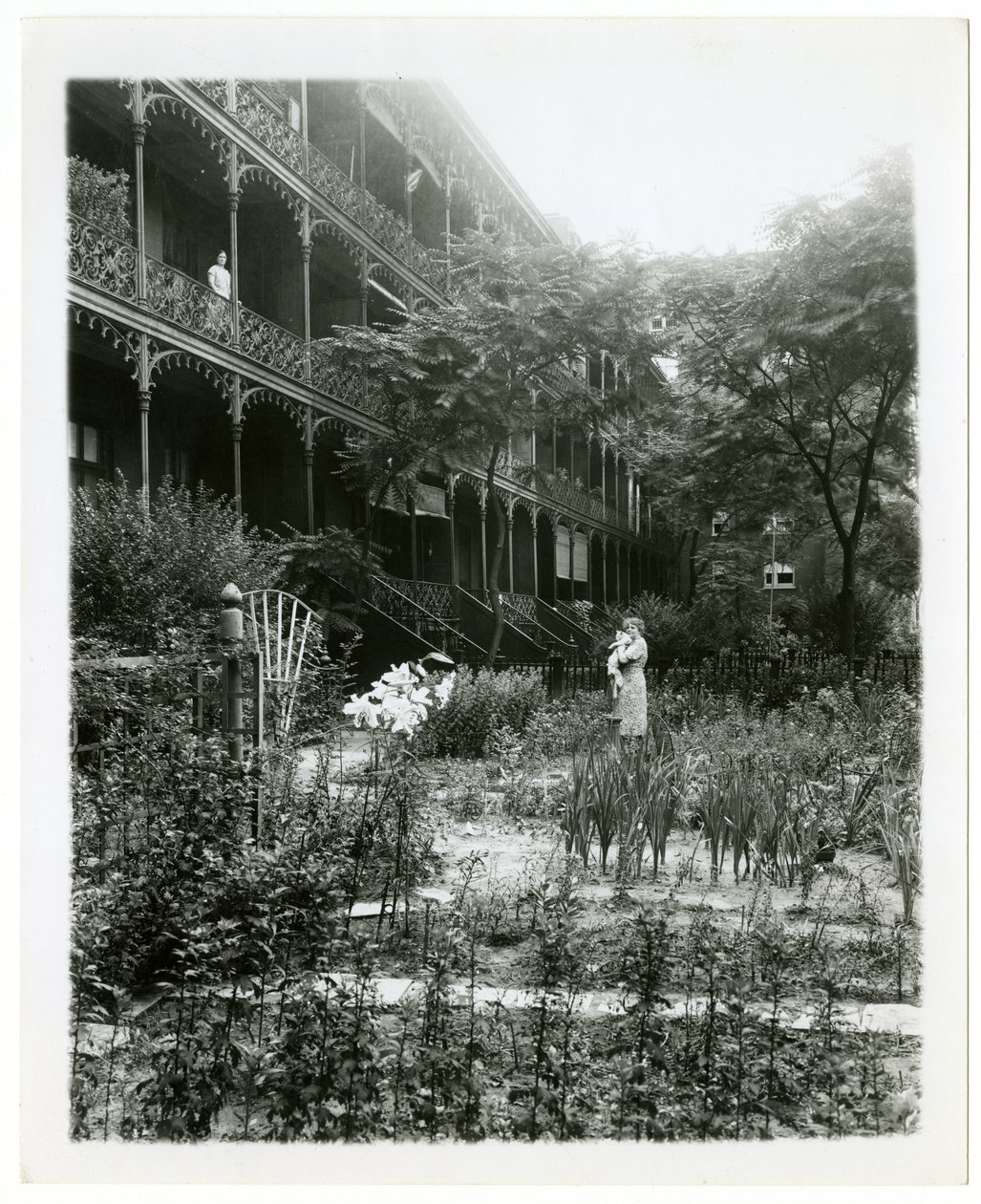 Giardini della Casa Rhinelander, W 11th St, Greenwich Village, New York, USA, c.1905-38 da Jessie Tarbox Beals