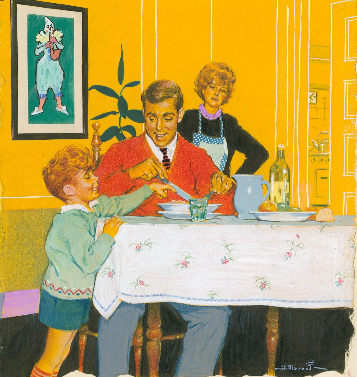 Papà a cena da Jesus Blasco