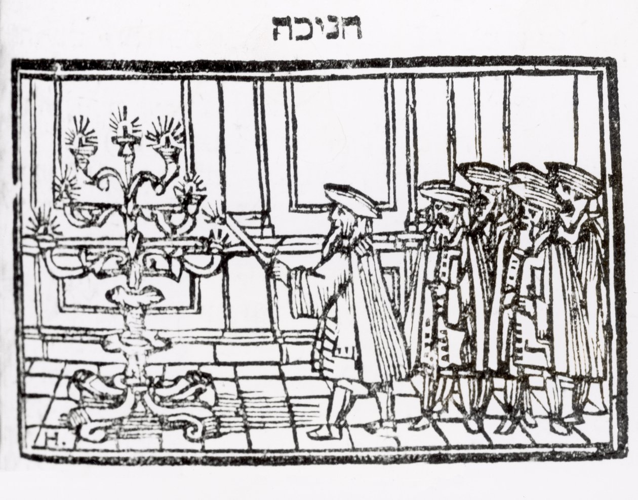 Accensione della Menorah da Jewish School
