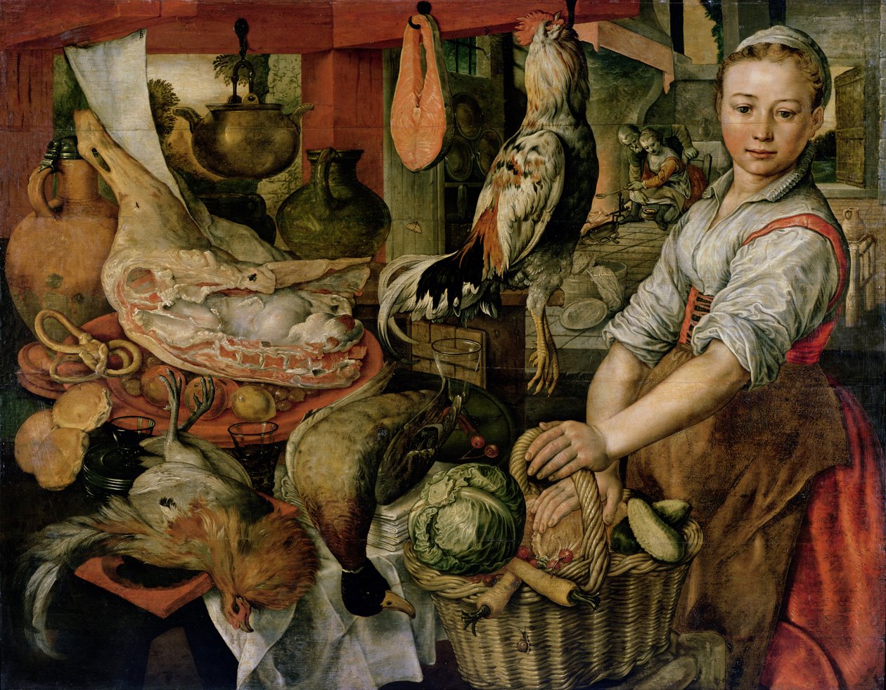 Interno di cucina, 1566 da Joachim Beuckelaer
