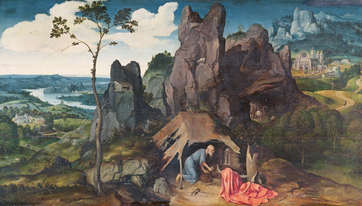 San Girolamo nel deserto da Joachim Patinir