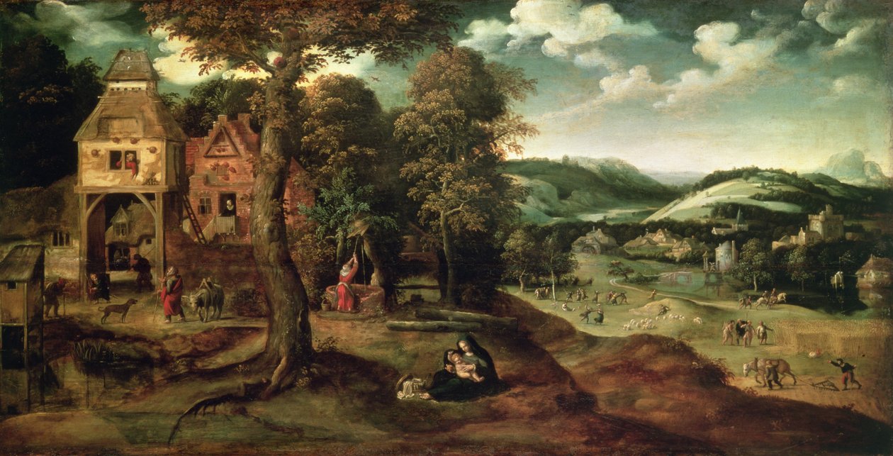 Il riposo durante la fuga in Egitto da Joachim Patinir