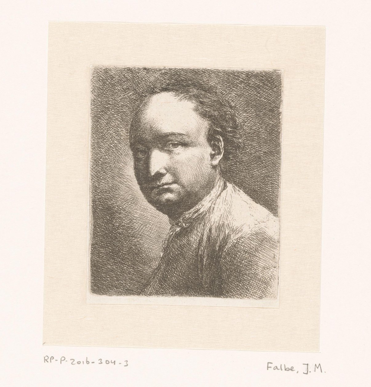 Ritratto del pittore Johann Harper da Joachim Martin Falbe