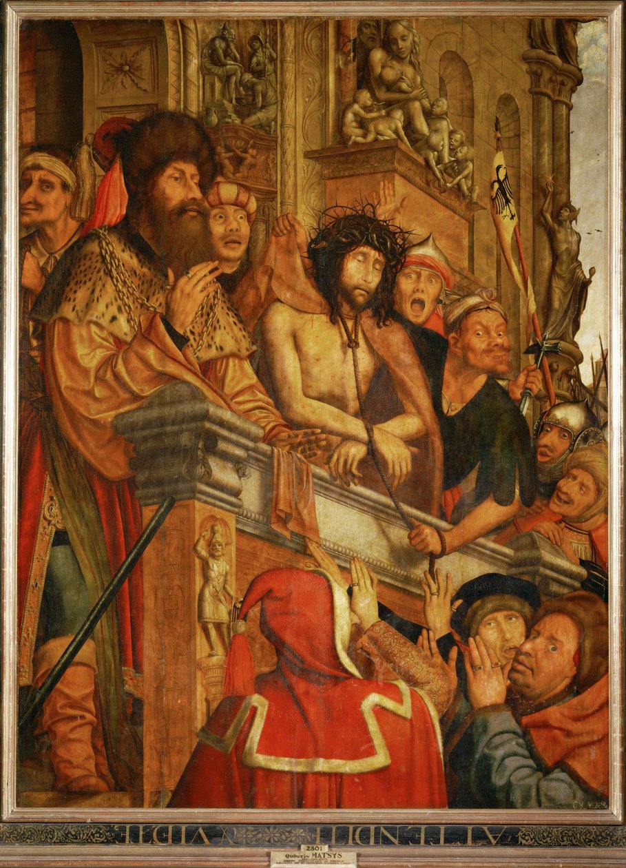 Cristo presentato al popolo (dipinto su tavola) da Joachim & Massys Quentin (c.1466-1530) Patinir