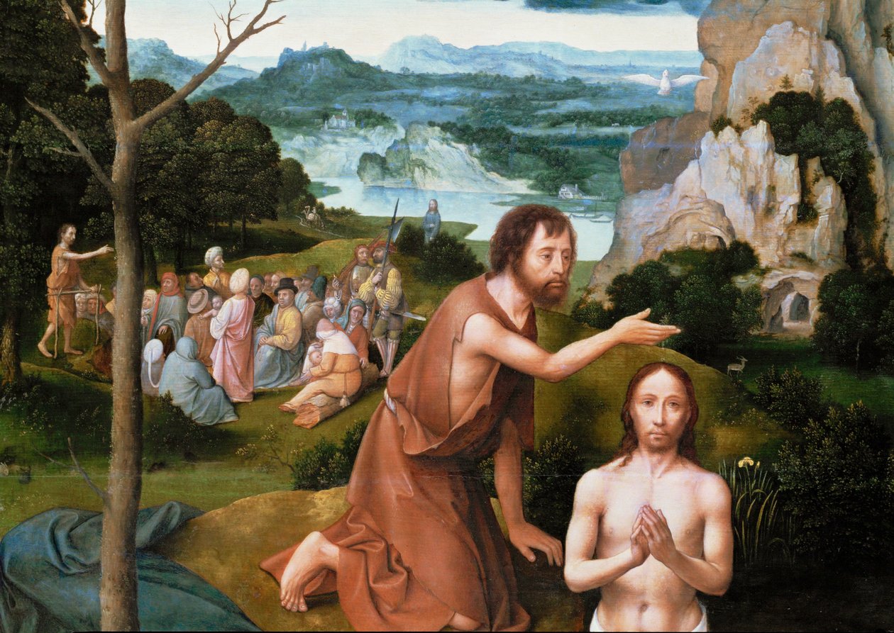 Il Battesimo di Cristo (dipinto) da Joachim Patenier or Patinir