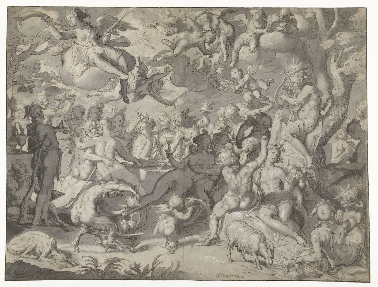 Nozze di Peleo e Teti da Joachim Wtewael or Utewael