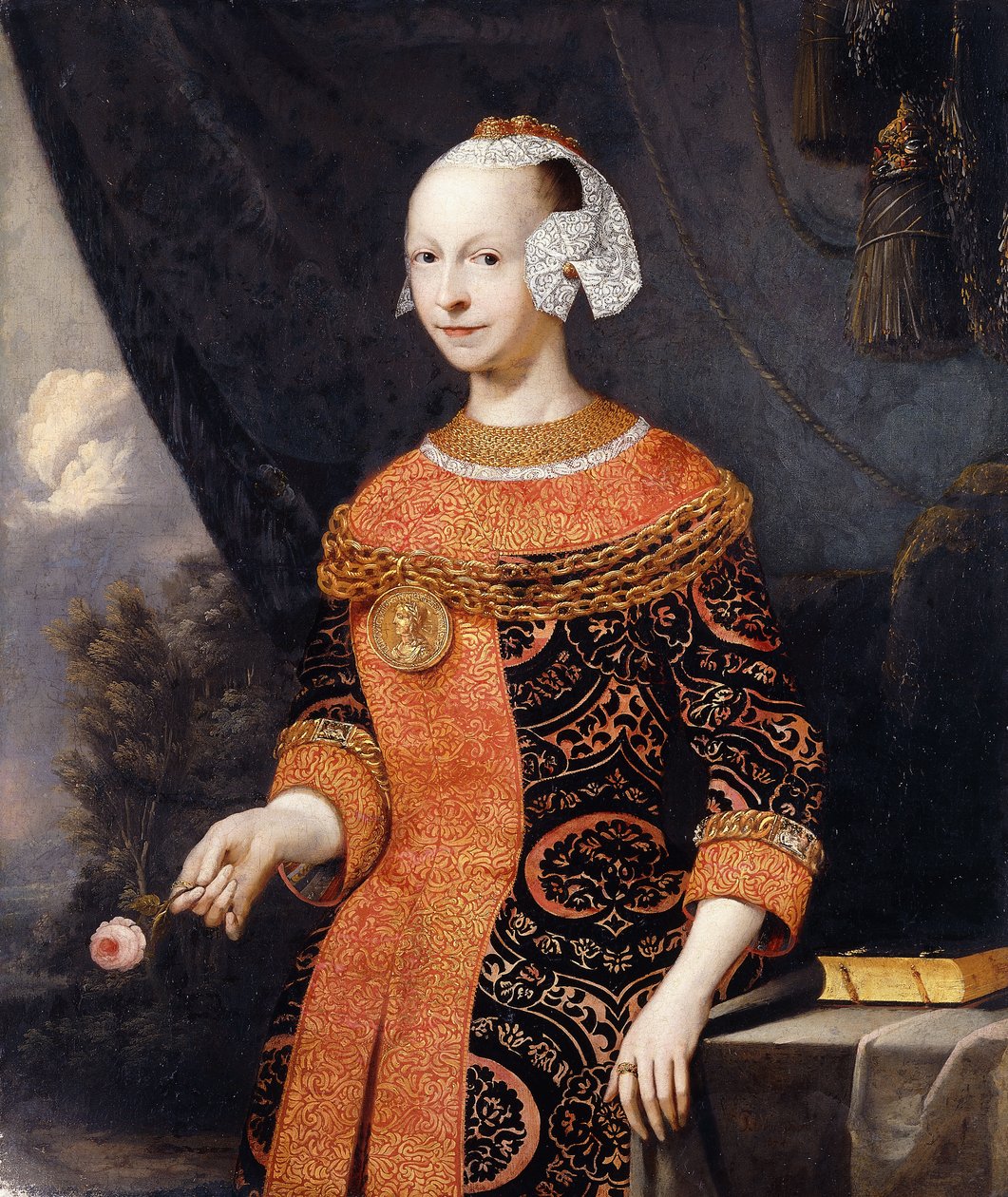 Ritratto di una Signora, identificata come Anne, Marchesa di Basville da Joachim or Luhne Luhn