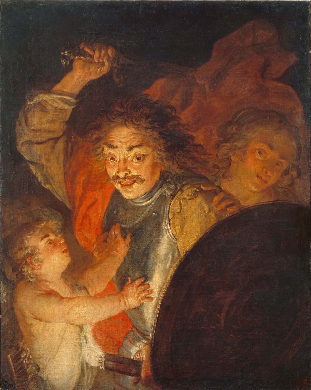 Marte, Venere e Cupido Allegoria della Rabbia da Joachim von Sandrart