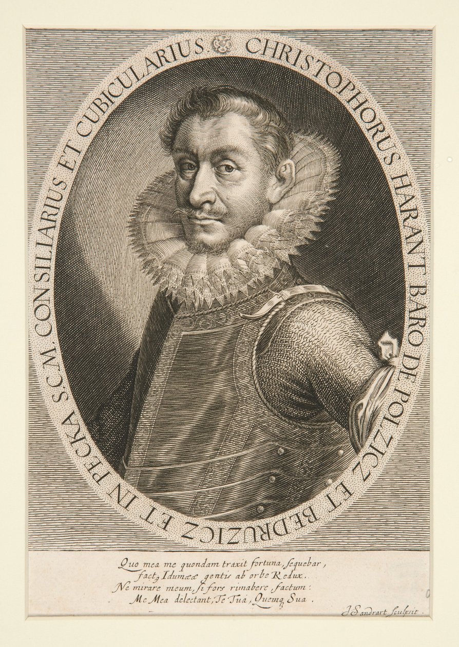 Ritratto di Christophorus Harant da Joachim von Sandrart