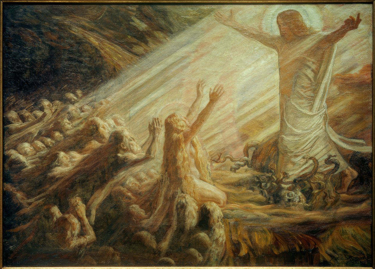 Cristo nel regno dei morti da Joakim Frederik Skovgaard
