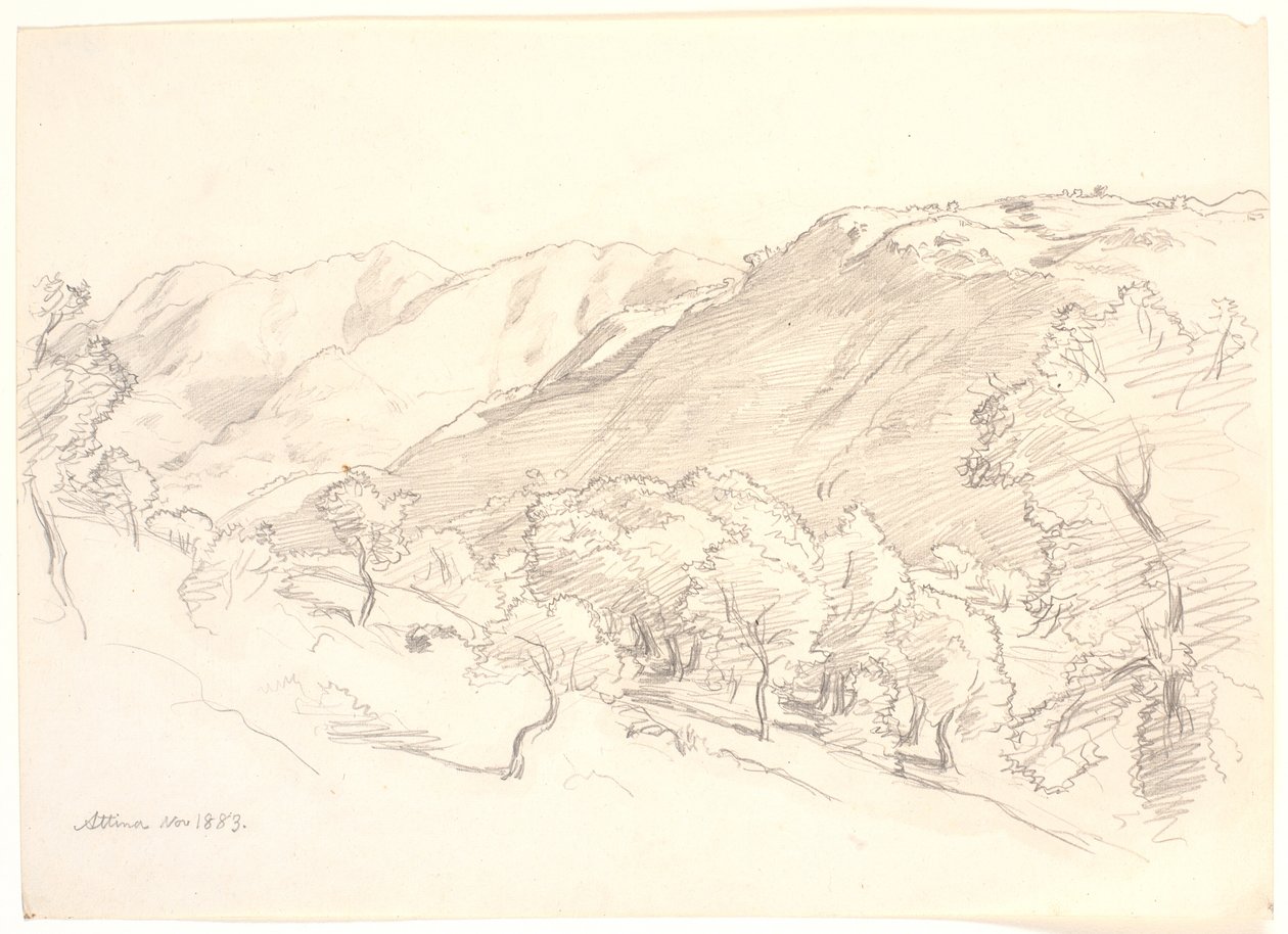 Paesaggio montano, Attina da Joakim Frederik Skovgaard