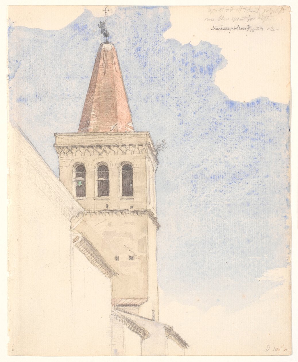 Campanile a Sansepolcro da Joakim Frederik Skovgaard