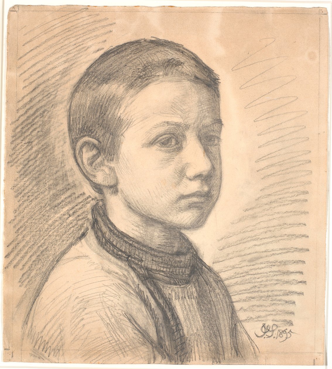 Ritratto del pittore J.Th. Skovgaard da bambino da Joakim Frederik Skovgaard
