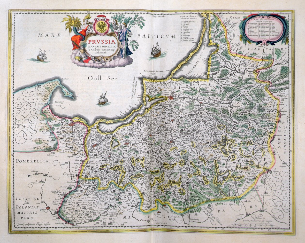 Mappa della Prussia Orientale, da 