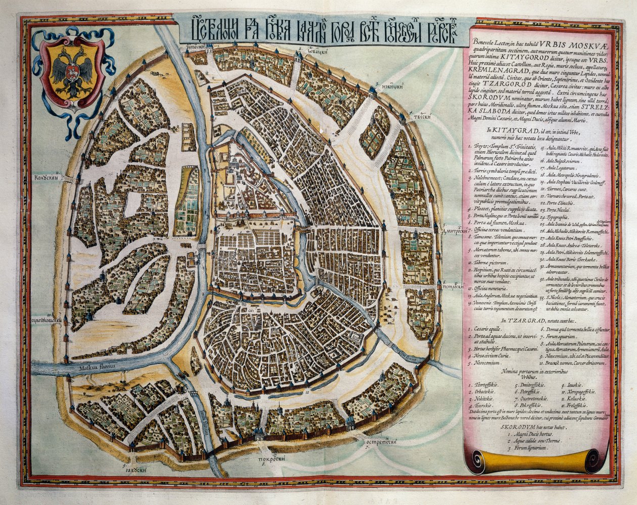 Mosca, Volume II, Atlas Maior, di Joan Blaeu (1596-1673), incisione su rame, Amsterdam da Joan Blaeu