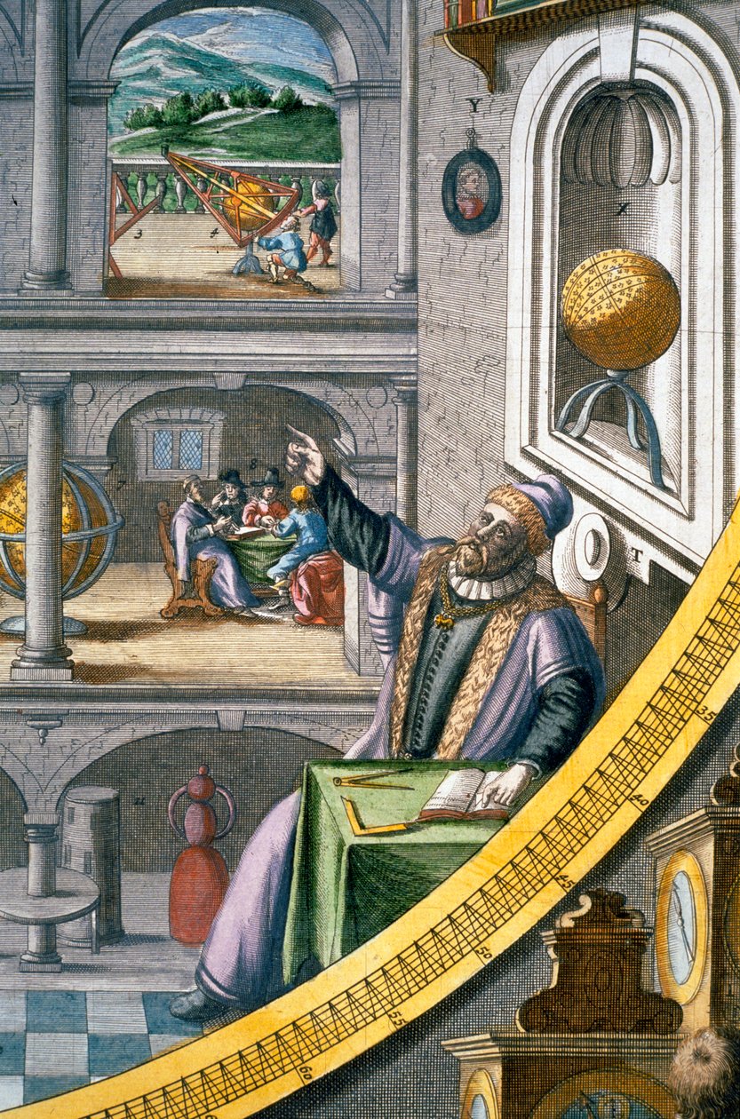 Tycho Brahe, astronomo danese da Joan Blaeu