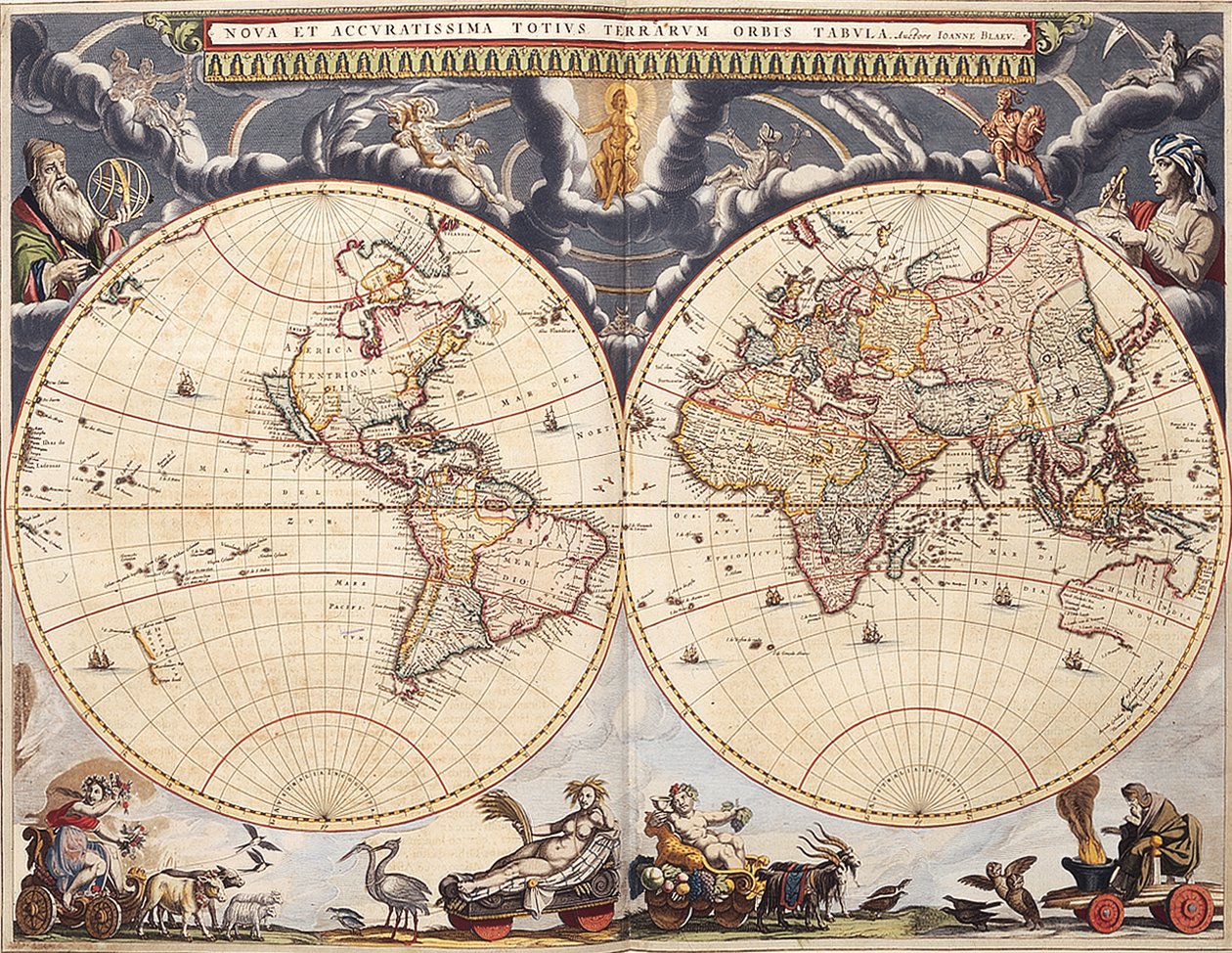 Mappa del mondo dall