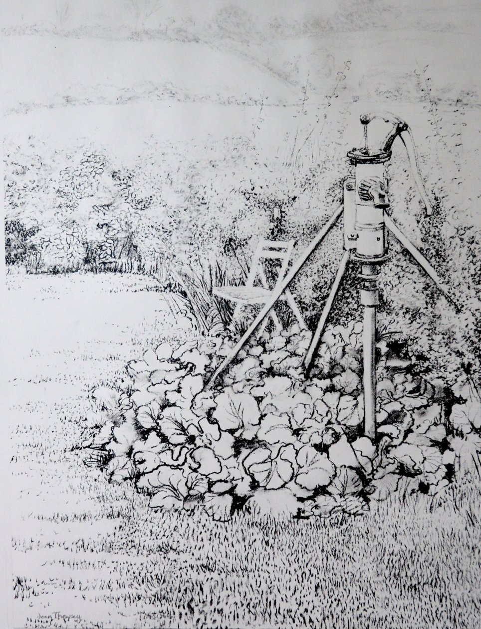 La pompa del giardino, 1973 da Joan Thewsey