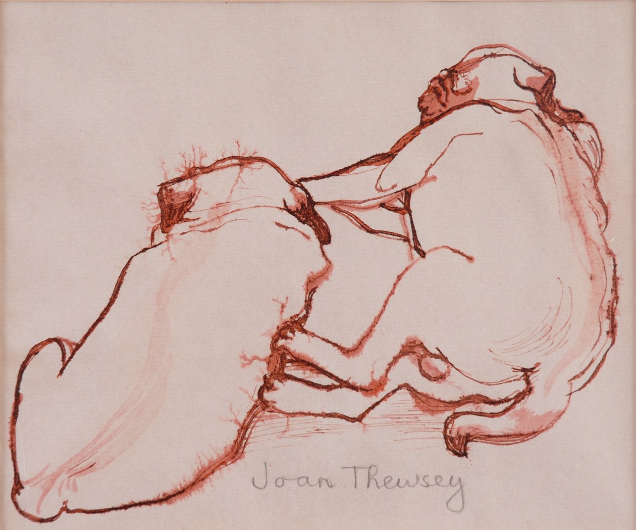Due cuccioli di carlino, i fratelli, 2005 da Joan Thewsey