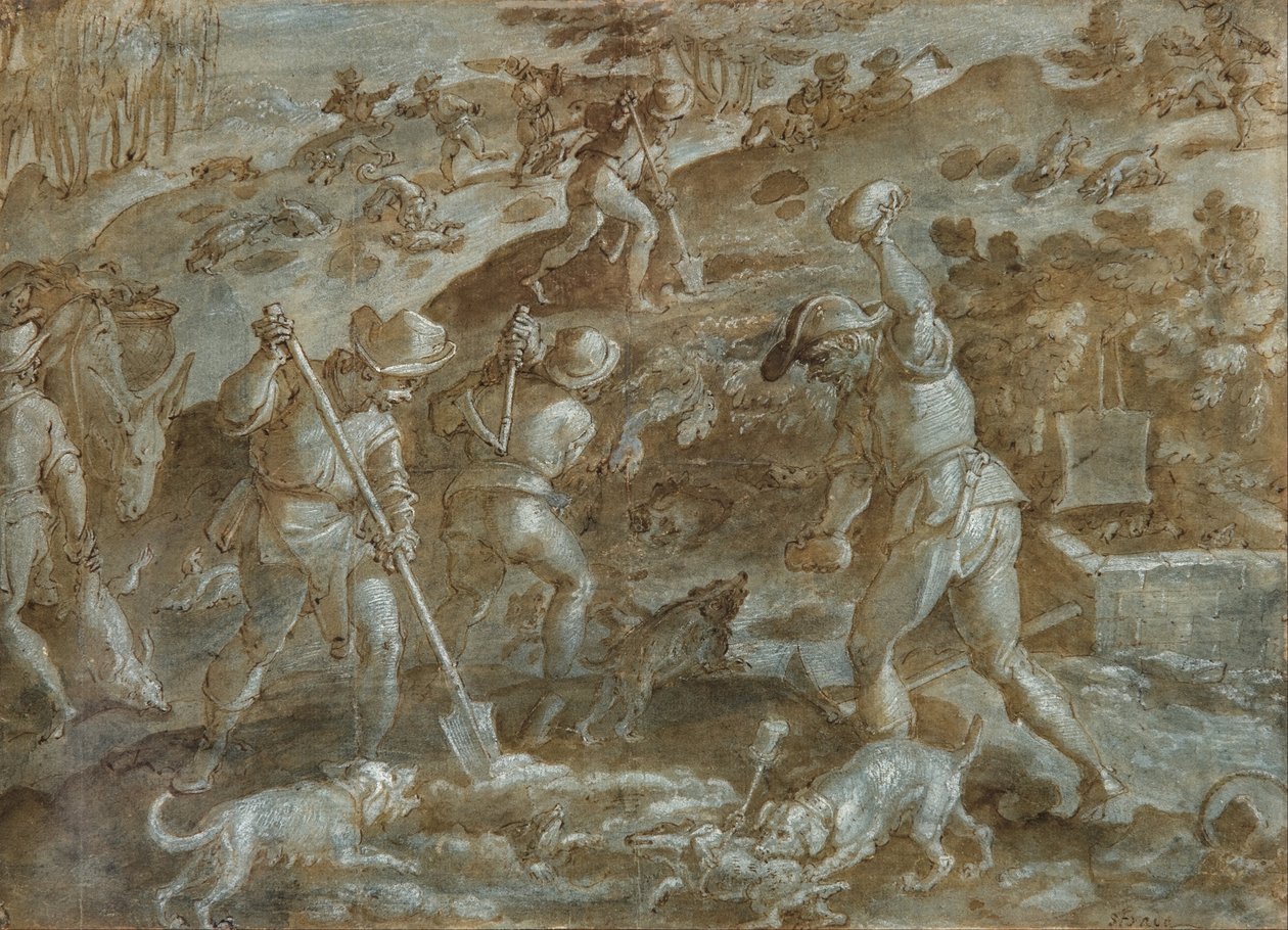 Caccia al tasso da Joannes Stradanus