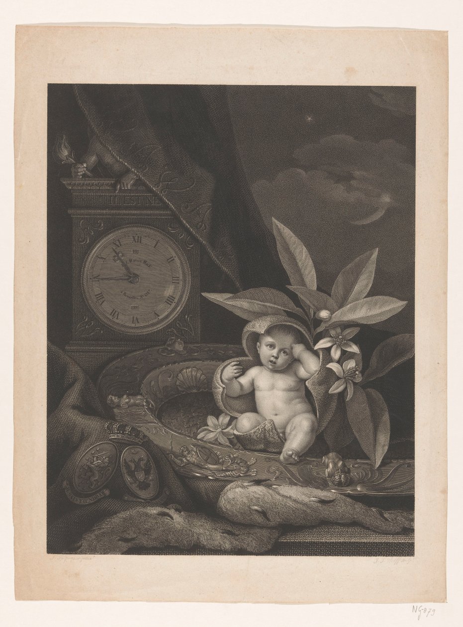 Nascita del futuro re Guglielmo III, 1817 da Joannes Josephus Wolff