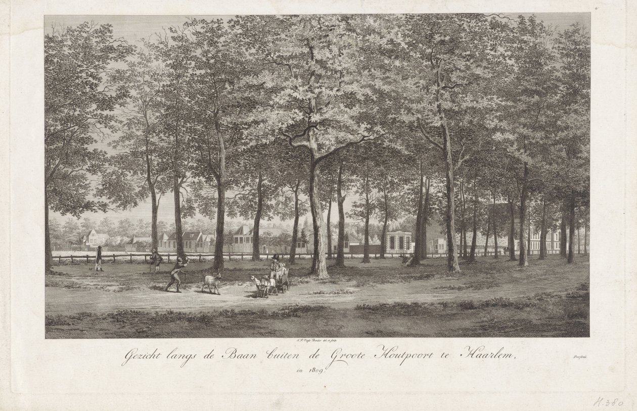 Veduta della Baan a Haarlem da Joannes Pieter Visser Bender