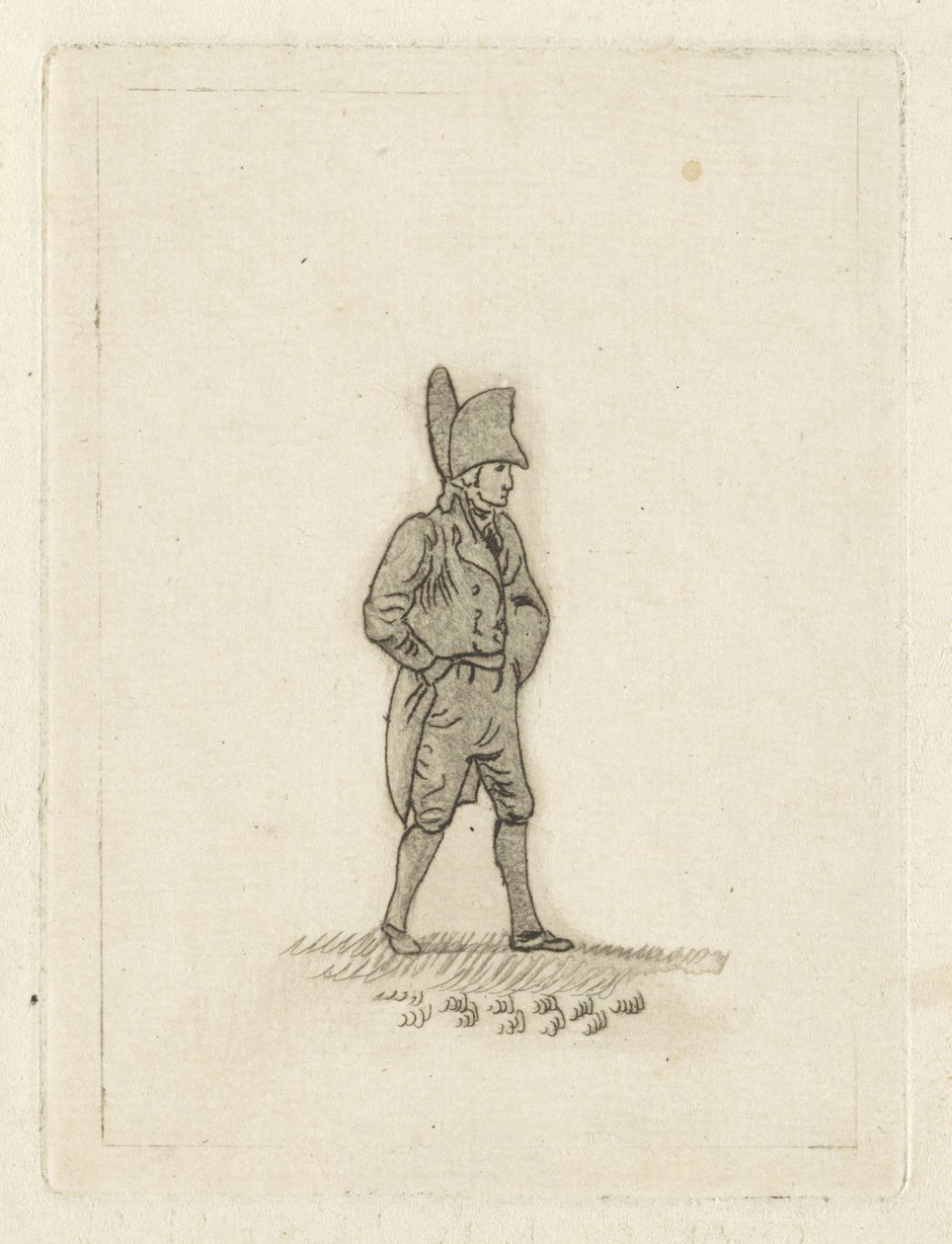 Uomo con cappello a tesa larga da Joannes Pieter Visser Bender