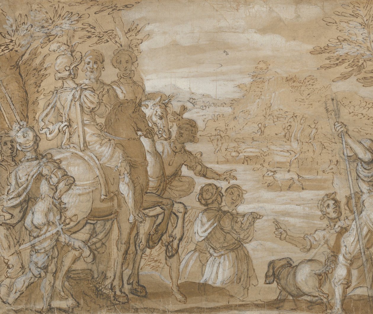 Una battuta di caccia, ca. 1555-65 da Joannes Stradanus