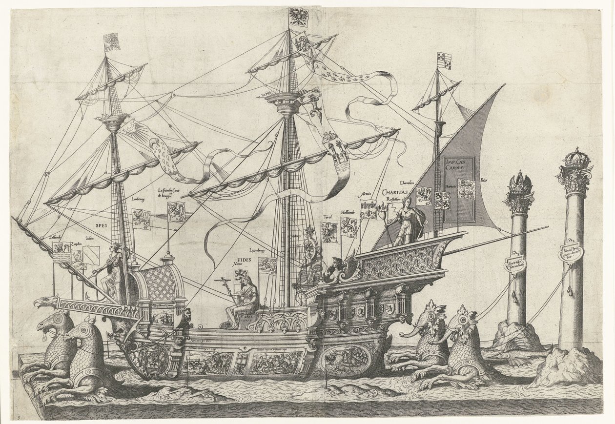 La nave Victoria, n. 5 da Joannes van Doetechum (I)