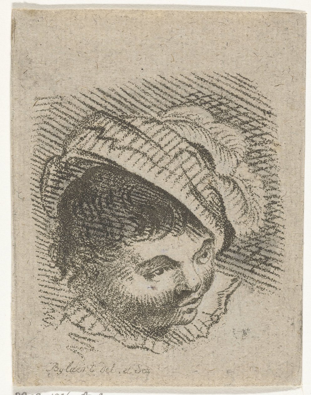 Testa di ragazzo con cappello da Joannis Jacobus Bijlaert