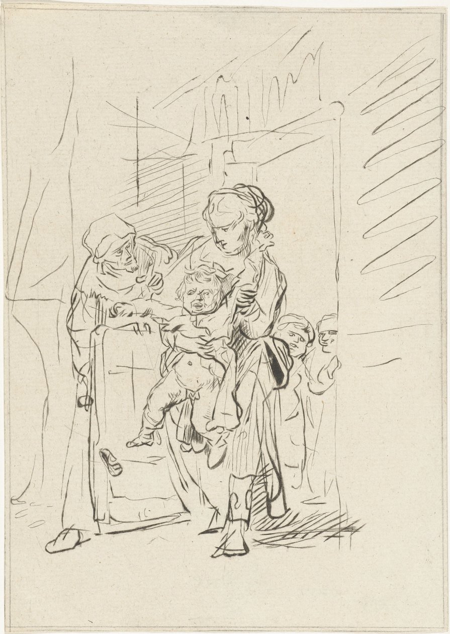 Bambino che urla da Joannis Jacobus Bijlaert