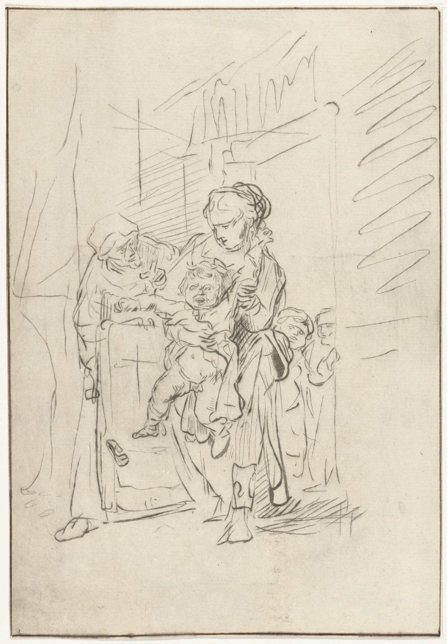 Bambino che urla da Joannis Jacobus Bijlaert