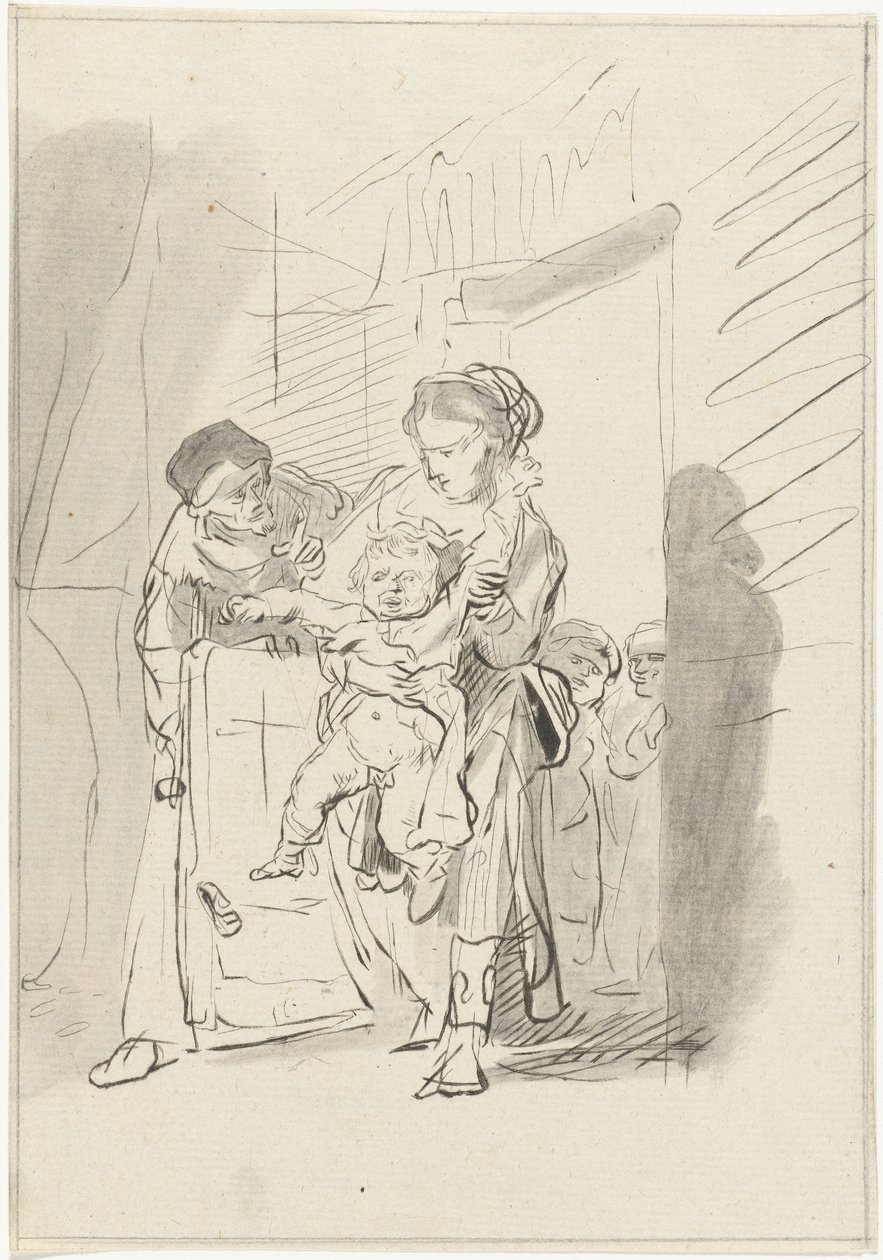 Bambino che urla da Joannis Jacobus Bijlaert