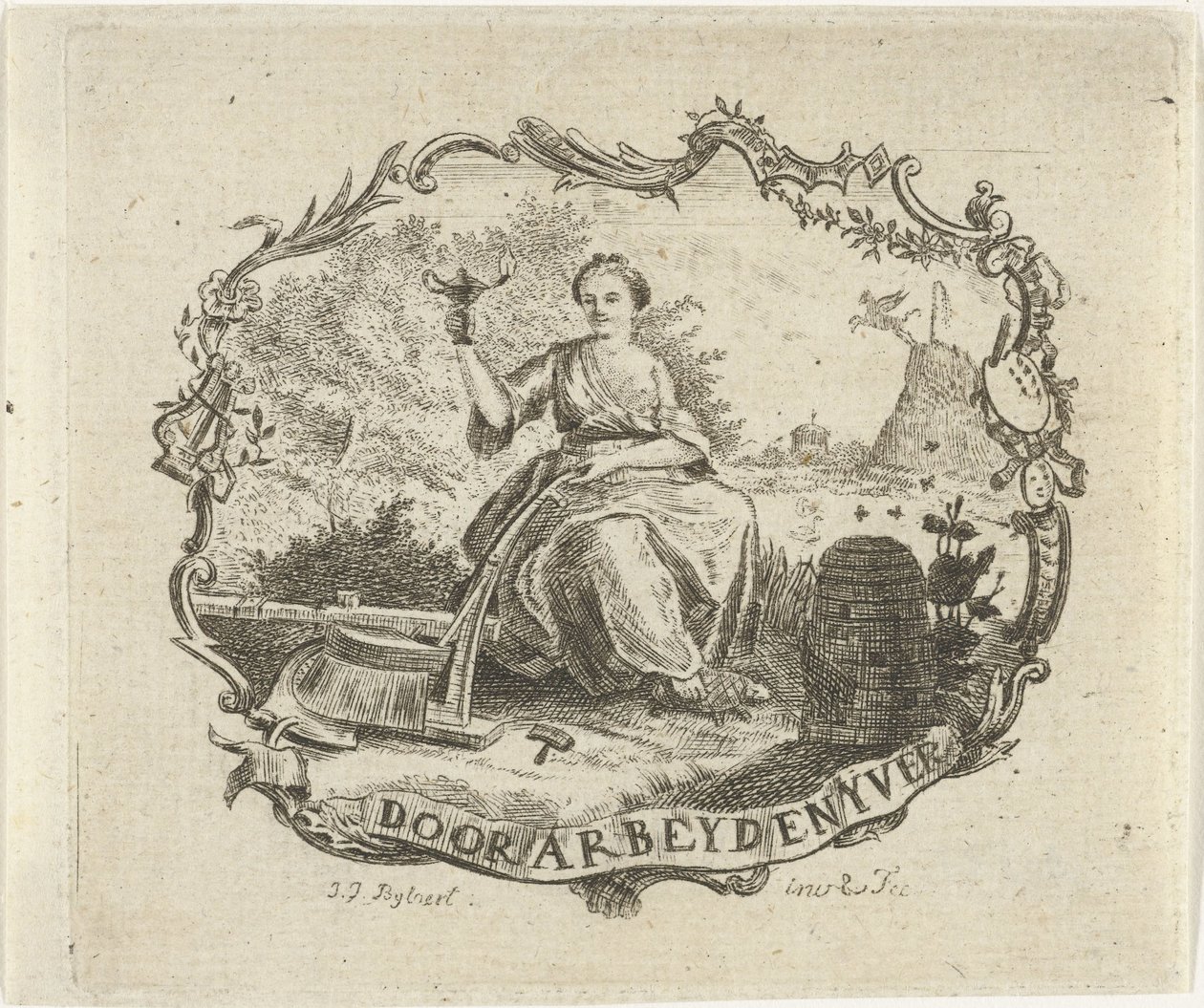 Donna con lampada accesa da Joannis Jacobus Bijlaert